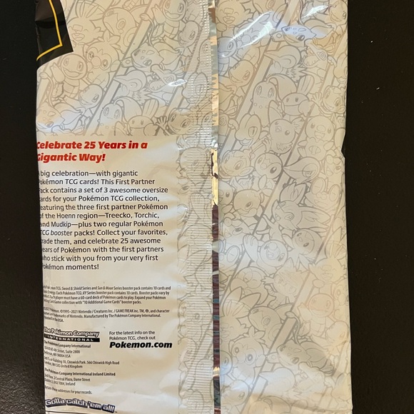 Pokemon TCG First Partner Pack - Hoenn 3 Jumbo Cards + 2 Booster Packs - Picture 5 of 5